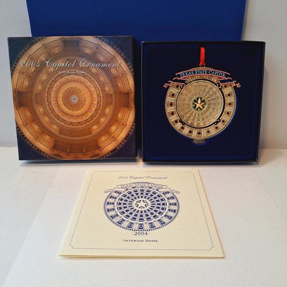 State Of Texas Preservation Board Other - Texas State Capitol Interior Dome 2004 Christmas Holiday Ornament Collectible